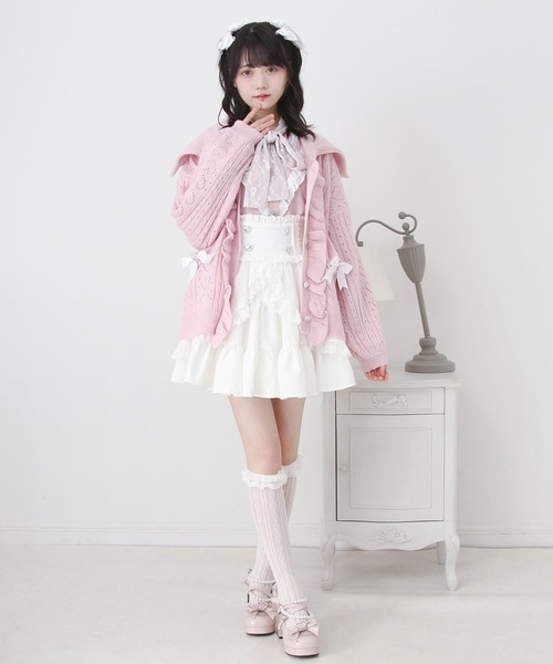セール】セーラ襟フリルカーディガン（カーディガン/ボレロ