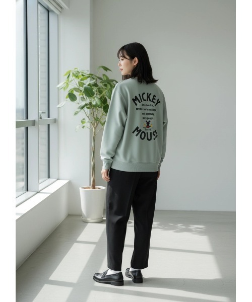 セール】2026SS Disney/ディズニー ミッキー カレッジ バックプリント