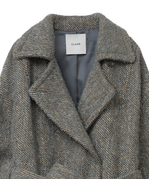 CLANE（クラネ）の「MIX LOOP TWEED BOX COAT（テーラードジャケット