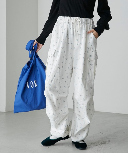 forksy.】小花柄ルーズカーゴパンツ forksy.│MONO-MART [モノマート