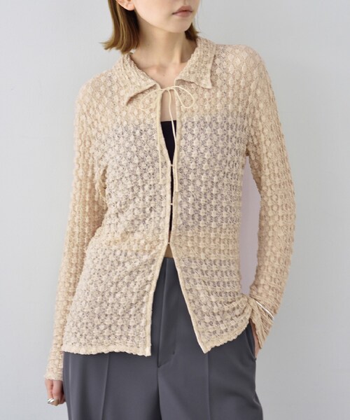 CODE A（コードエー）の「◇CODE A｜shrink lace blouse（シャツ