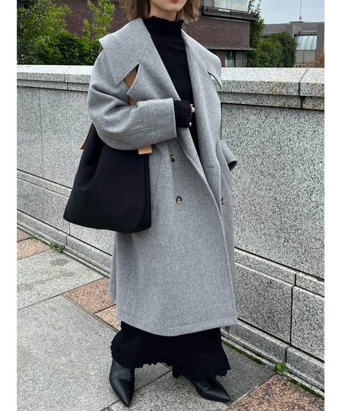 BLACK BY MOUSSY（ブラックバイマウジー）の「big collar coat（ビック