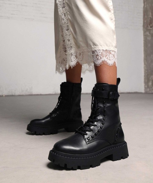 ASH（アッシュ）の「【GENA BIS】スタッズレースアップブーツ（ブーツ