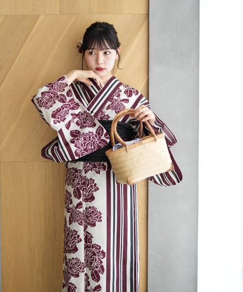 選べる浴衣3点セット ニコアンティークオリジナルデザイン 国内染色