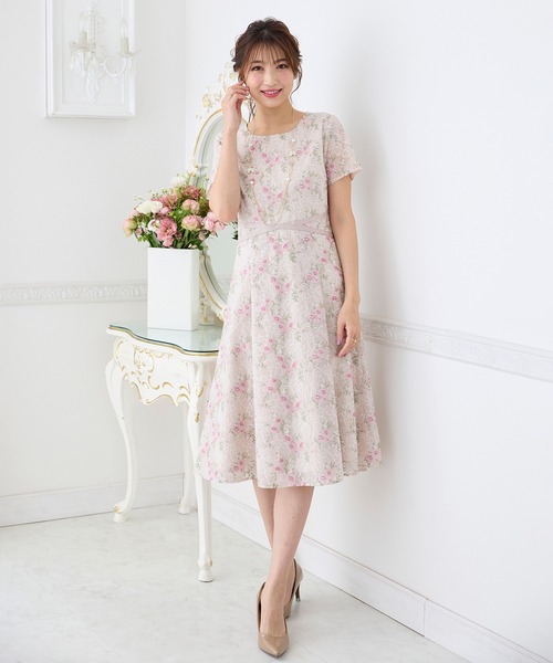 Rose Tiara（ローズティアラ）の「クロスリボン刺繍ワンピース