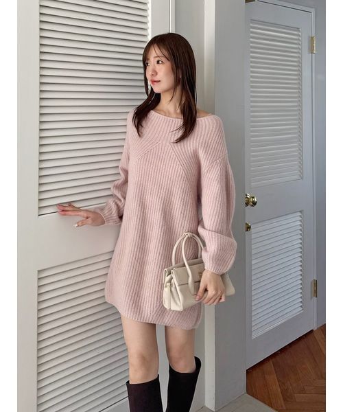 セール】ラクーンミニニットワンピース（ワンピース）｜SNIDEL