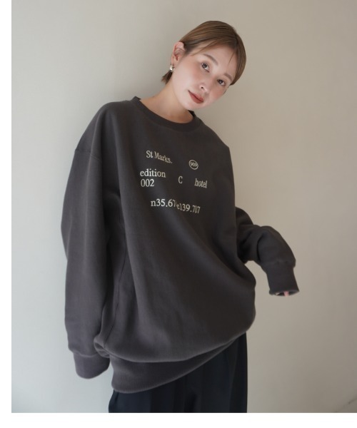 セール】【THE C】 POINT SWEATSHIRTS/ポイントスウェット（スウェット