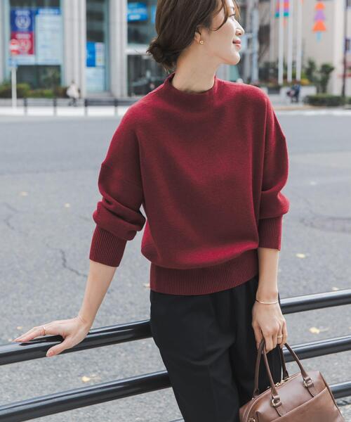 セール】『蓄熱/洗濯可』ボトルネックKNITプルオーバー（ニット