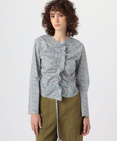 BACCA（バッカ）の「リバティプリント ギャザードブラウス（シャツ
