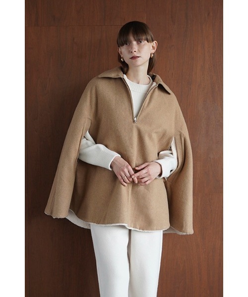 セール】REVERSIBLE BOA MILITARY CAPE COAT（ミリタリージャケット