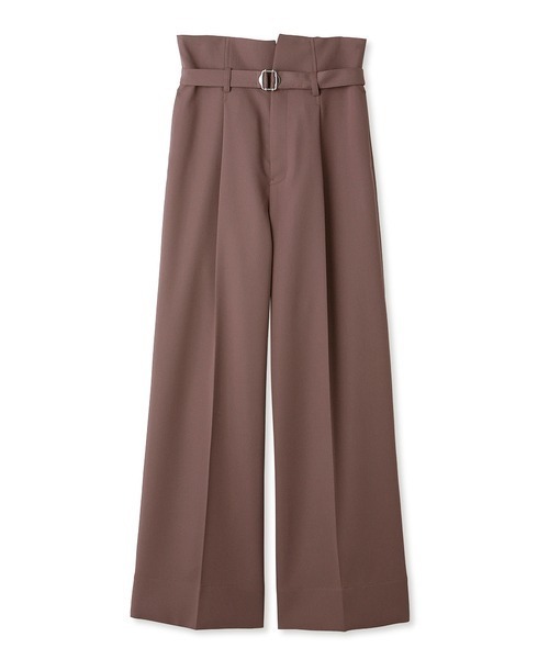 LILY BROWN（リリーブラウン）の「フォールドハイウエストワイドパンツ