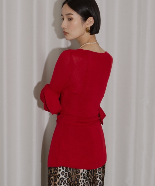 Everyday slim fit frills cardigan/エブリデイスリムフィットフリル