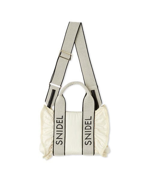 SNIDEL（スナイデル）の「フラッフィーフリルロゴバッグ（ショルダー
