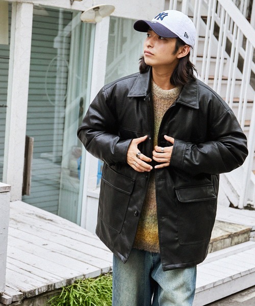 極美品 アナイ シープレザージャケット ベージュ 36 ジッパー ノー