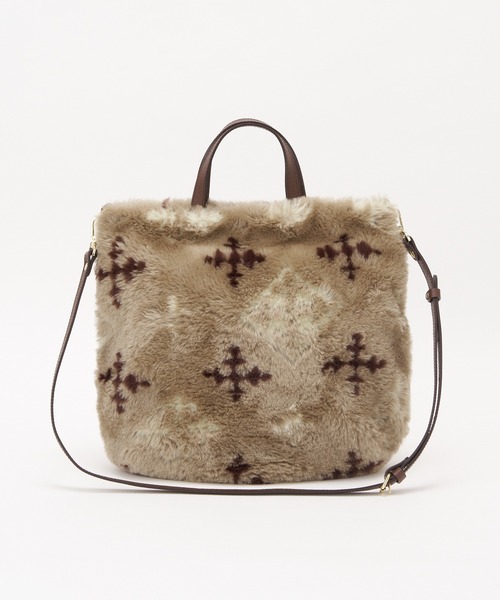 russet（ラシット）の「【モノグラムファー】2WAYトートバッグ (CE