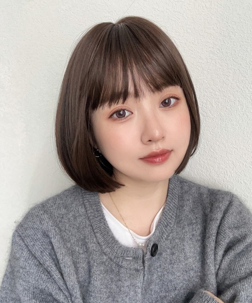 素肌ウィッグ 【竹】 ボブ 」 ウィッグ ショート ボブ レディース