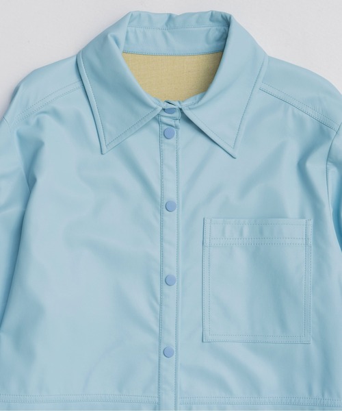 Vegan Leather Tie Shirt / ヴィーガンレザーネクタイシャツ（シャツ