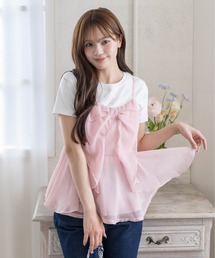 キャミソール（ピンク/桃色系・リボン）ファッション通販 - ZOZOTOWN