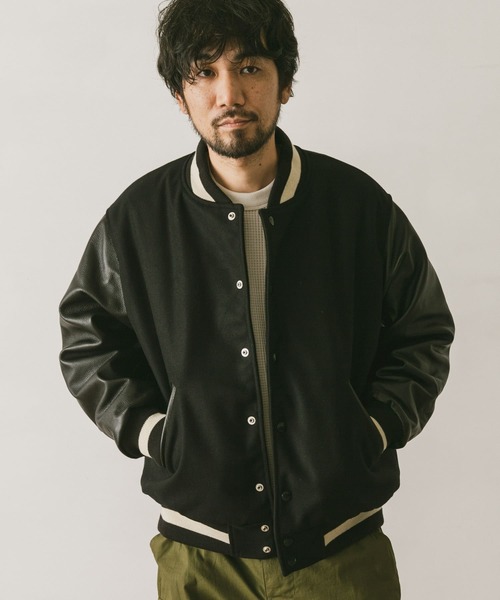 アーバンリサーチ スタジャン ベージュと黒のコンビネーション URBAN