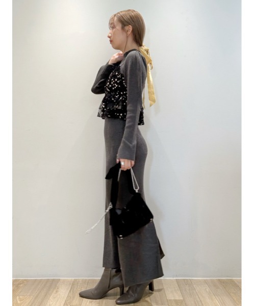 SNIDEL（スナイデル）の「ショートチュールキャミソール（シャツ