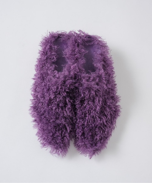 pointed toe fur mule / ポインテッドトゥファーミュール（パンプス