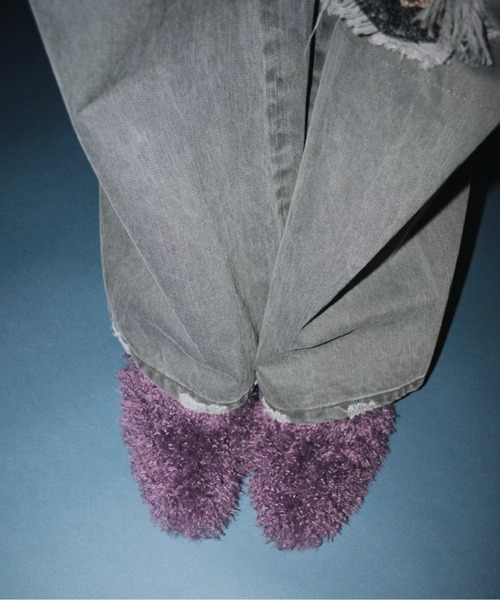 pointed toe fur mule / ポインテッドトゥファーミュール（パンプス