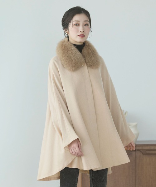 カシミヤ100%ケープ（ポンチョ）｜sankyo shokai（サンキョウ