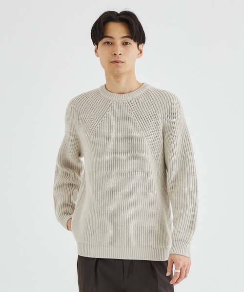 BATONER（バトナー）の「シグネチャークルーネックニット/SIGNATURE