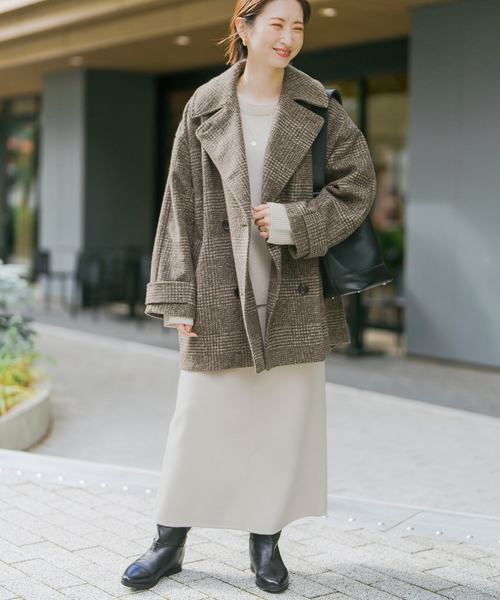 Spick & Span（スピックアンドスパン）の「Wスライバーチェックハーフ