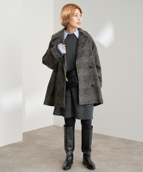 Spick & Span（スピックアンドスパン）の「Wスライバーチェックハーフ