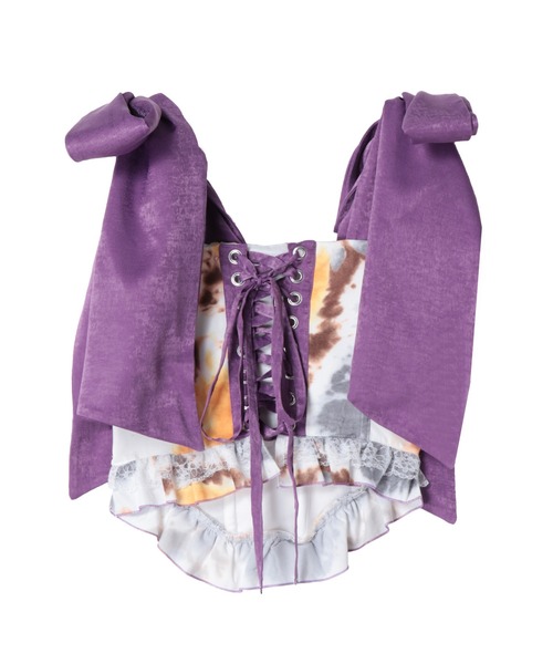 PAMEO POSE（パメオポーズ）の「Saturday Night Corset Orange（シャツ