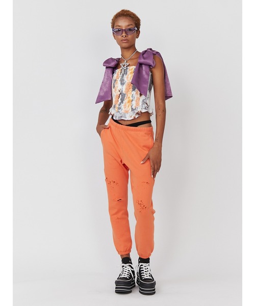 PAMEO POSE（パメオポーズ）の「Saturday Night Corset Orange（シャツ