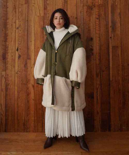 ETRE TOKYO（エトレトウキョウ）の「ミリタリーボアコート（モッズ