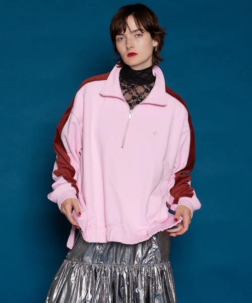 MAISON SPECIAL（メゾンスペシャル）の「Side Line Half Zip Sweat