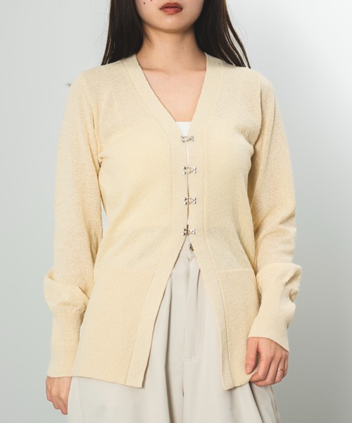 SENEE（セニー）の「shaggy knit cardigan（シャギーニット