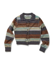 PERVERZE（パーバーズ）の「Face Hand Knit Cardigan（ニット/セーター