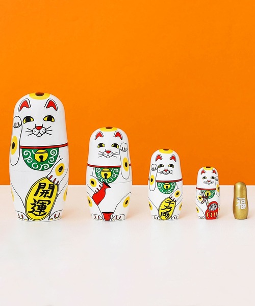 MIDORI KOMATSU LUCKY CAT ミドリコマツ ラッキーキャット 招き猫