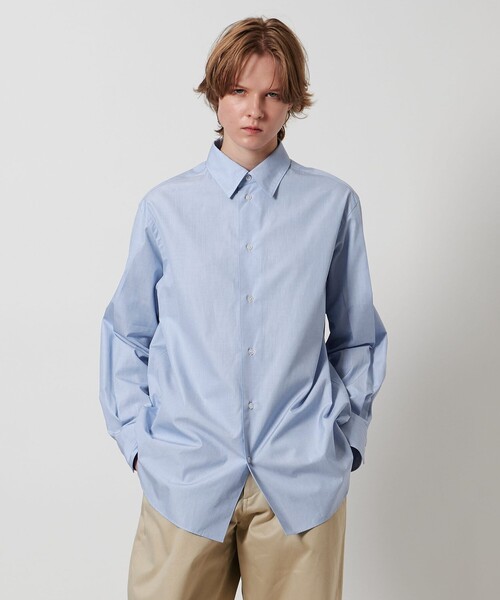 LOEFF＞コットン ブロード レギュラーカラーシャツ（シャツ/ブラウス