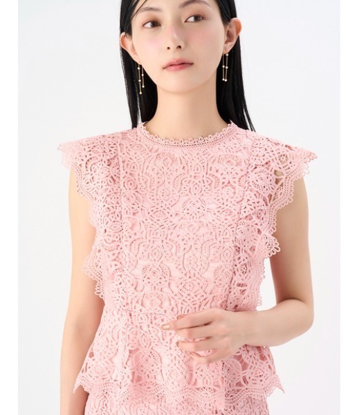 CELFORD（セルフォード）の「ペプラムレースブラウス（シャツ/ブラウス