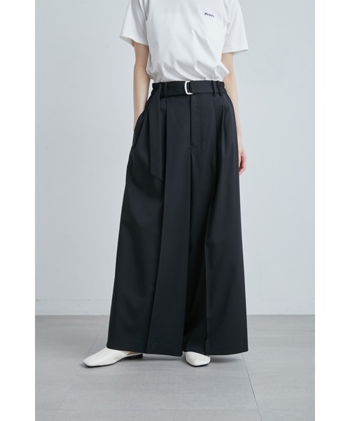 MIESROHE（ミースロエ）の「ストレッチ3タックワイドパンツ（その他
