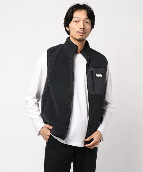 73】【SY32 by SWEET YEARS】POLARTEC REVERSIBLE VEST（ベスト