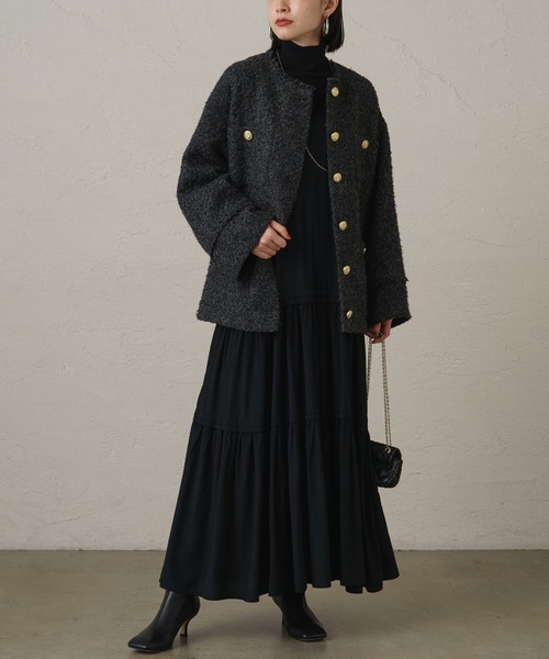 LOUNGEDRESS（ラウンジドレス）の「ツイードジャケット（ノーカラー