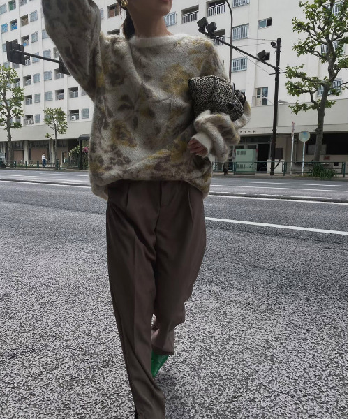 Ameri（アメリ）の「3WAY NOSTALGIC RUG KNIT（ニット/セーター）」 - WEAR