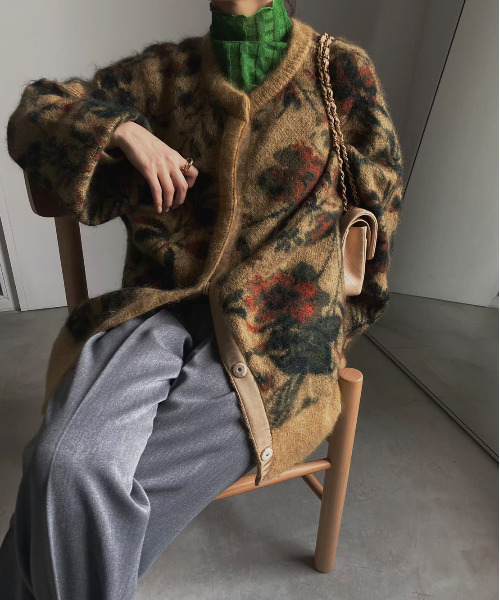 Ameri（アメリ）の「3WAY NOSTALGIC RUG KNIT（ニット/セーター）」 - WEAR