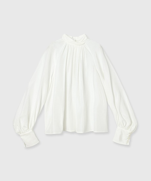 クロスネックボリュームブラウス（シャツ/ブラウス）｜anuans（ア