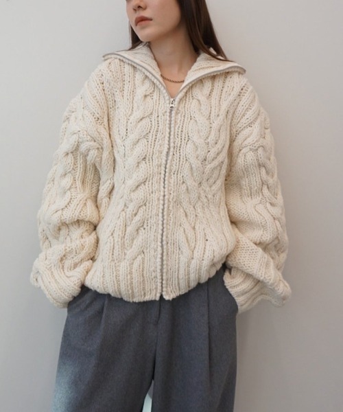 TODAYFUL（トゥデイフル）の「TODAYFUL Volume Handknit Cardigan