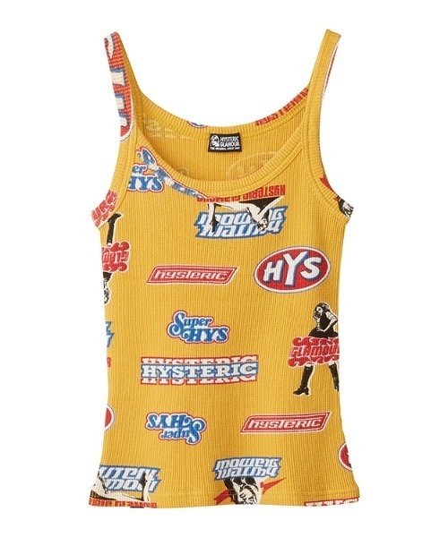 HYSTERIC GLAMOUR キャミソールニット 花ボタン カラフル HYSTERIC