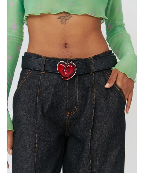 PAMEO POSE（パメオポーズ）の「Charming Heart Belt Black（ベルト