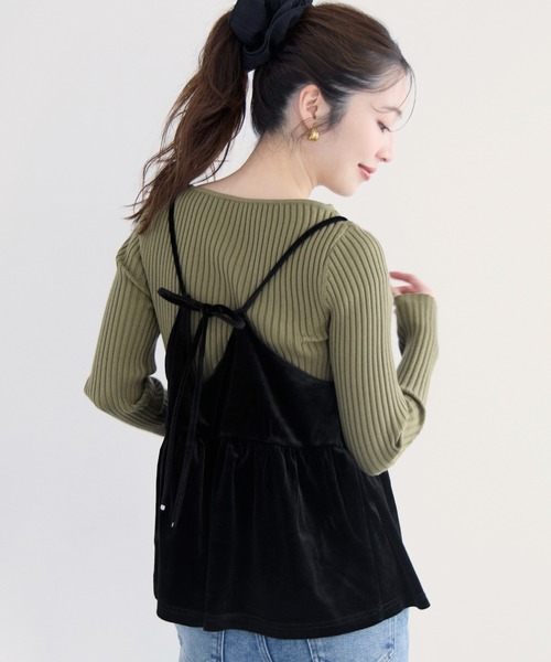 セール】ベロアキャミソール（キャミソール）｜coca（coca）（コカ）の