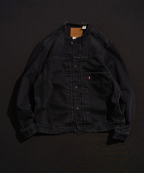 Levi's(リーバイス) 別注 Type 1 Trucker Jacket BLACK 'COLLARLESS